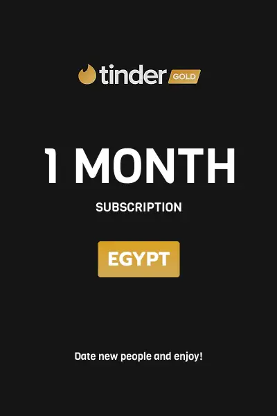 Tinder Gold 1 Month Subscription (Egypt) - Digital Key