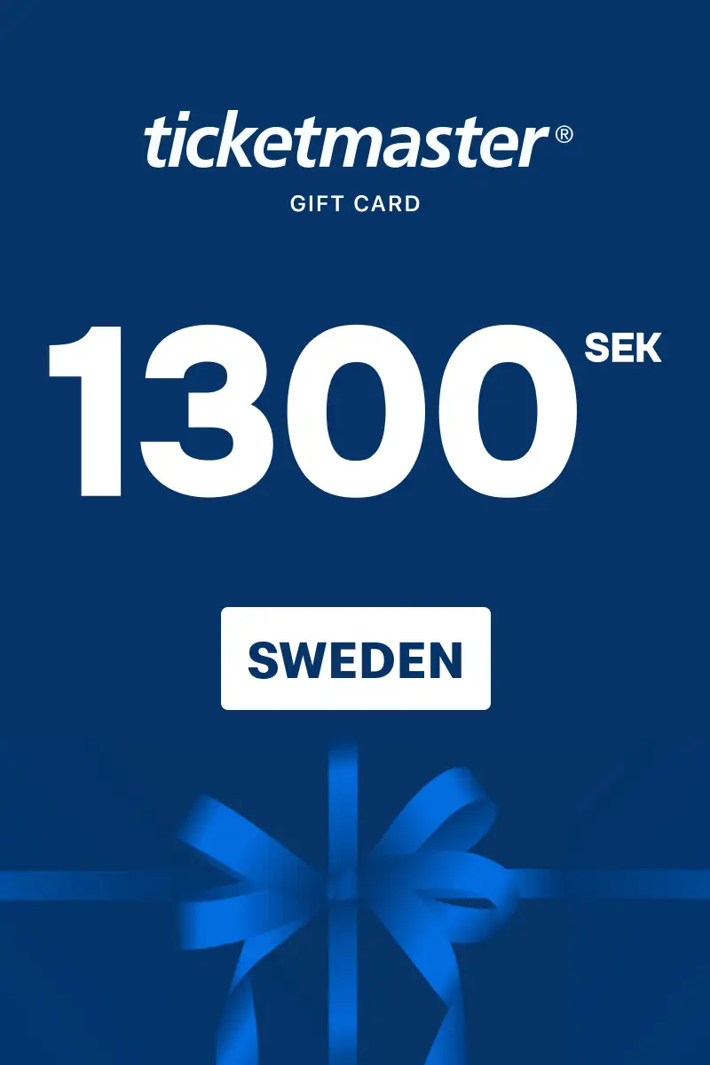 Ticketmaster 1300 SEK Gift Card (Sweden) - Digital Key