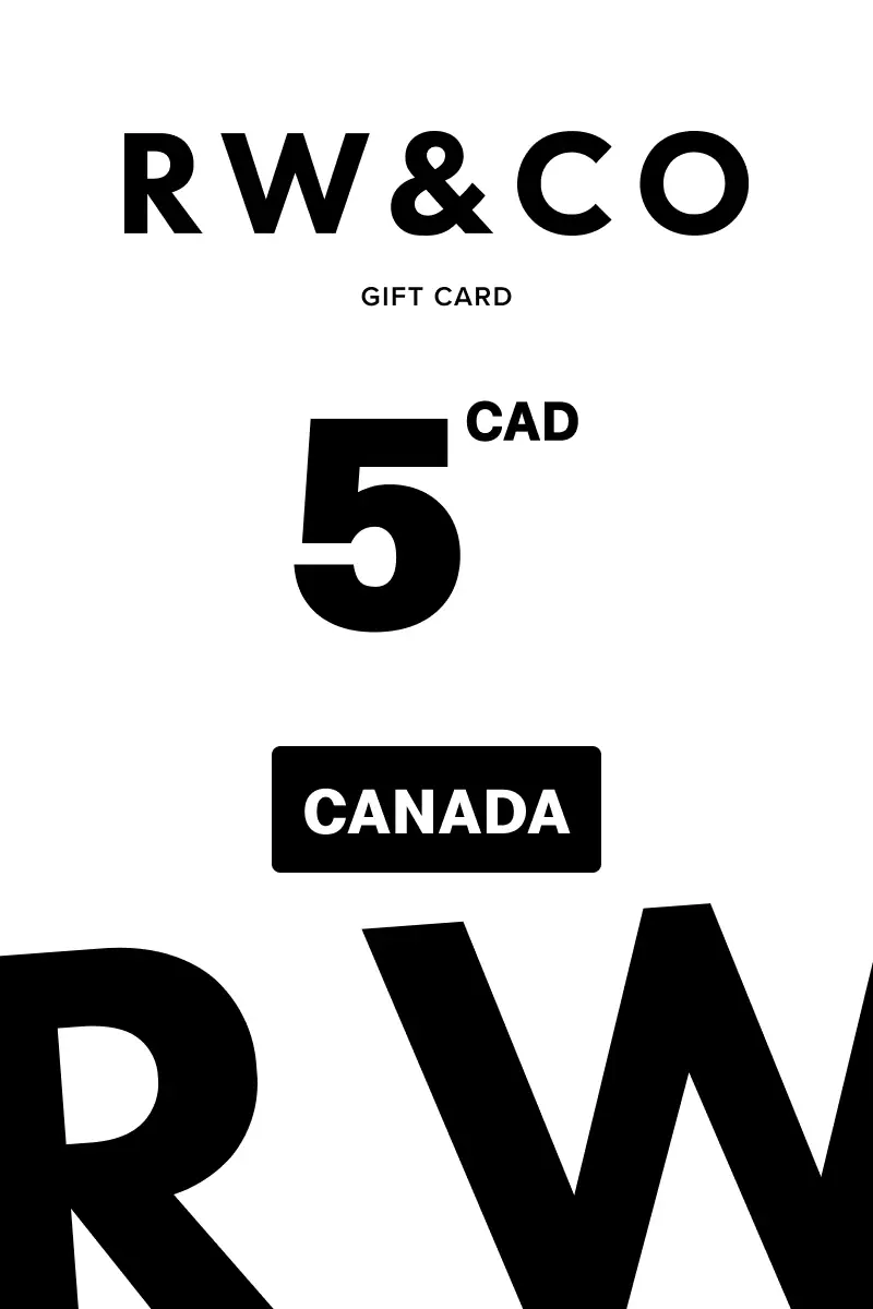 RW and Co 5 CAD Gift Card (Canada) - Digital Key