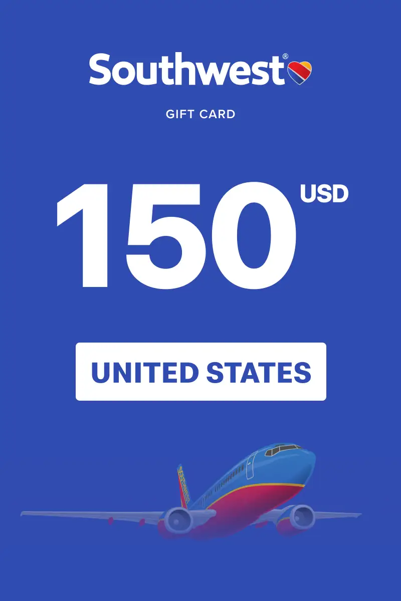Southwest Airlines 150 USD Gift Card (United States) - Digital Key