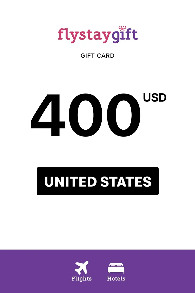 Flystay Gift 400 USD Gift Card (United States) - Digital Key