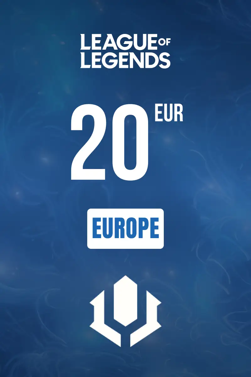 League of legends 20 EUR Gift Card (Europe) - Digital Key