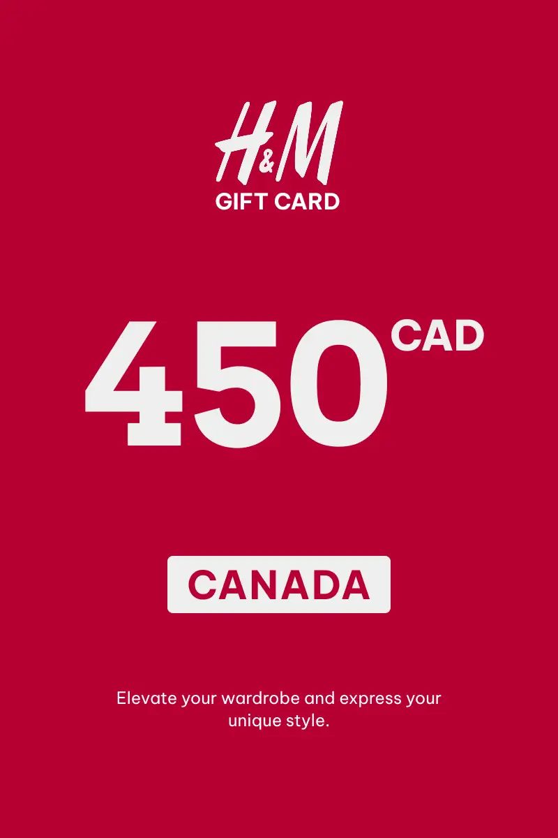 HandM 450 CAD Gift Card (Canada) - Digital Key