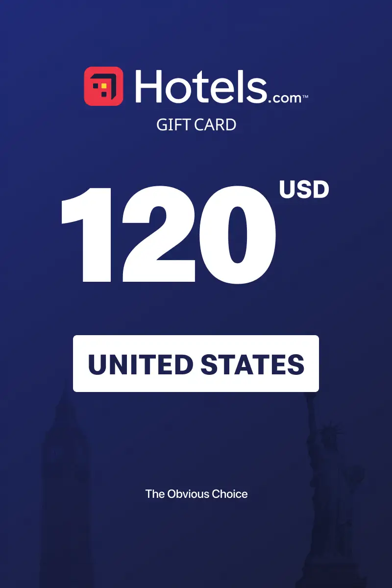 Hotels.com 120 USD Gift Card (United States) - Digital Key