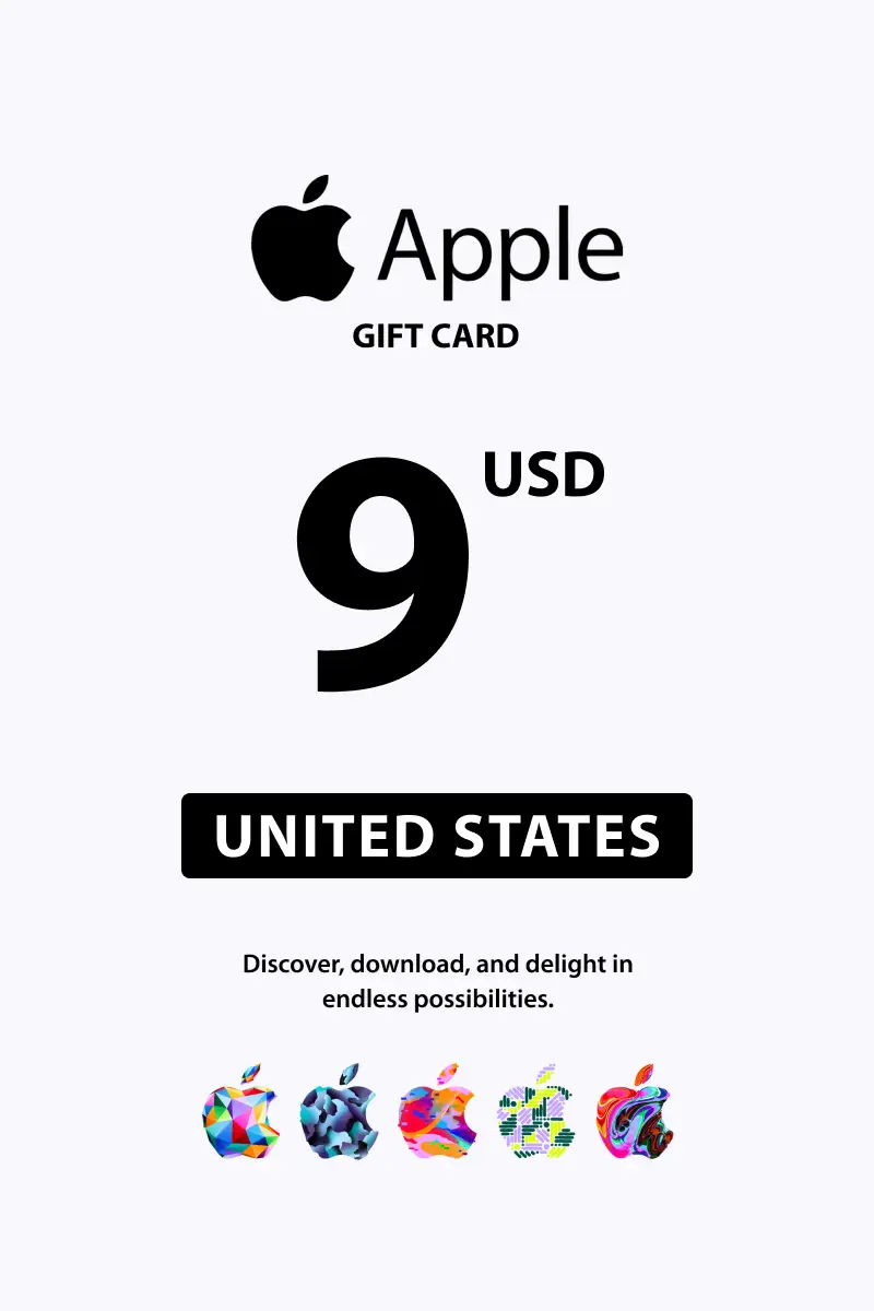 Apple 9 USD Gift Card (United States) - Digital Key