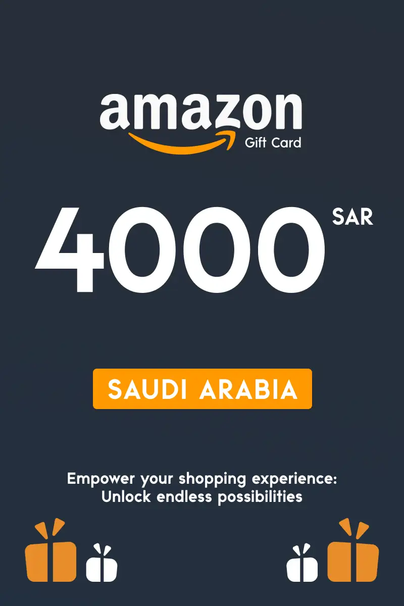 Amazon 4000 SAR Gift Card (Saudi Arabia) - Digital Key