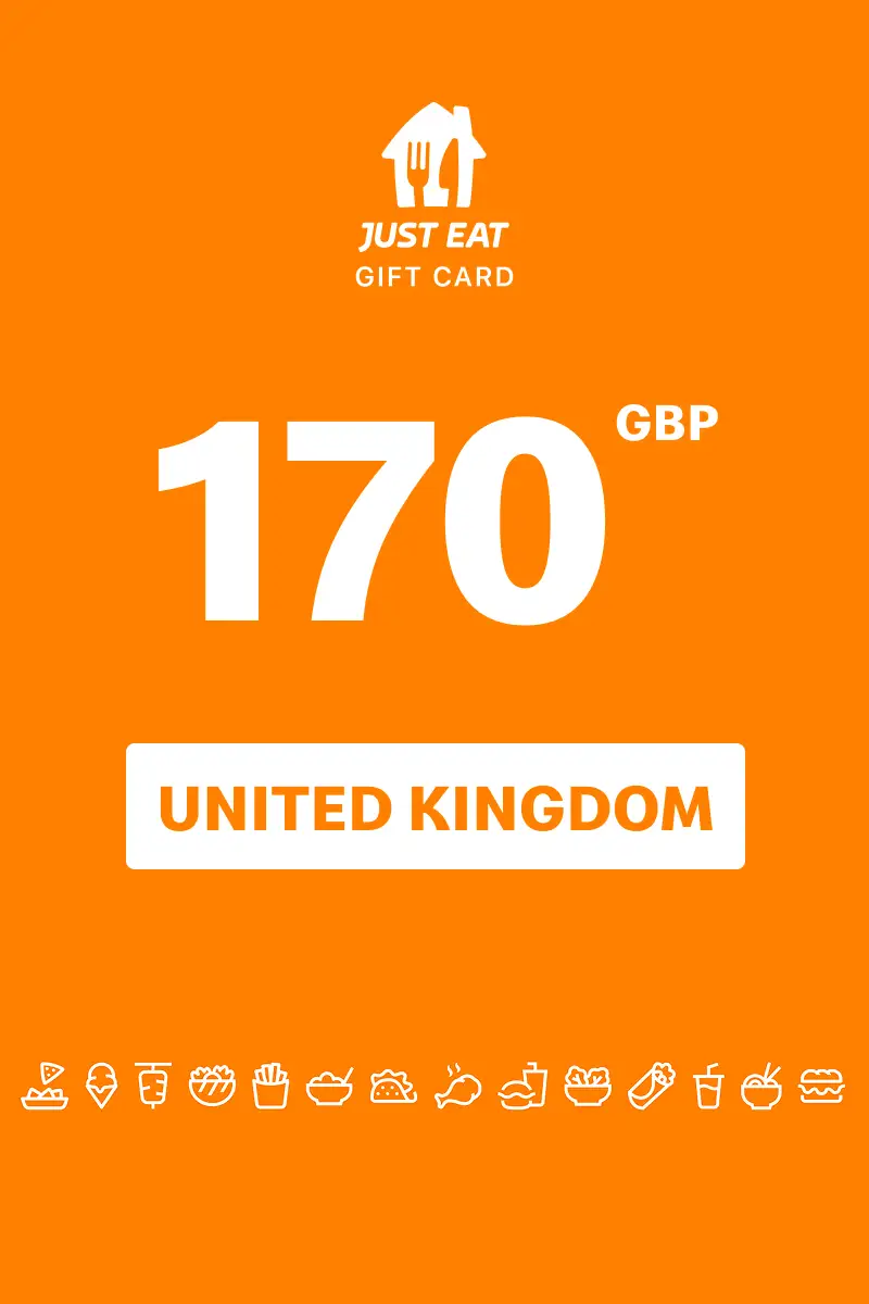 Just Eat 170 GBP Gift Card (United Kingdom) - Digital Key
