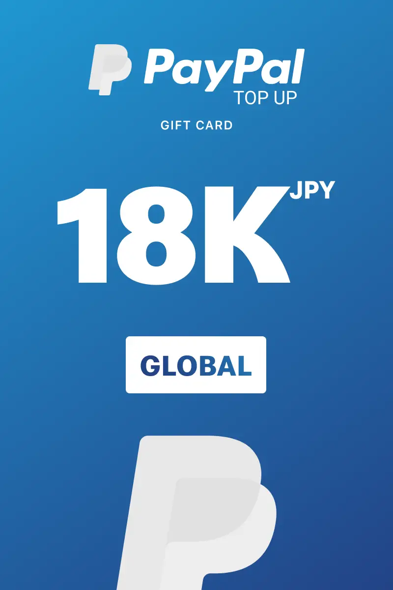 PayPal Instant Top Up 18000 JPY Gift Card (Global) - Digital Key