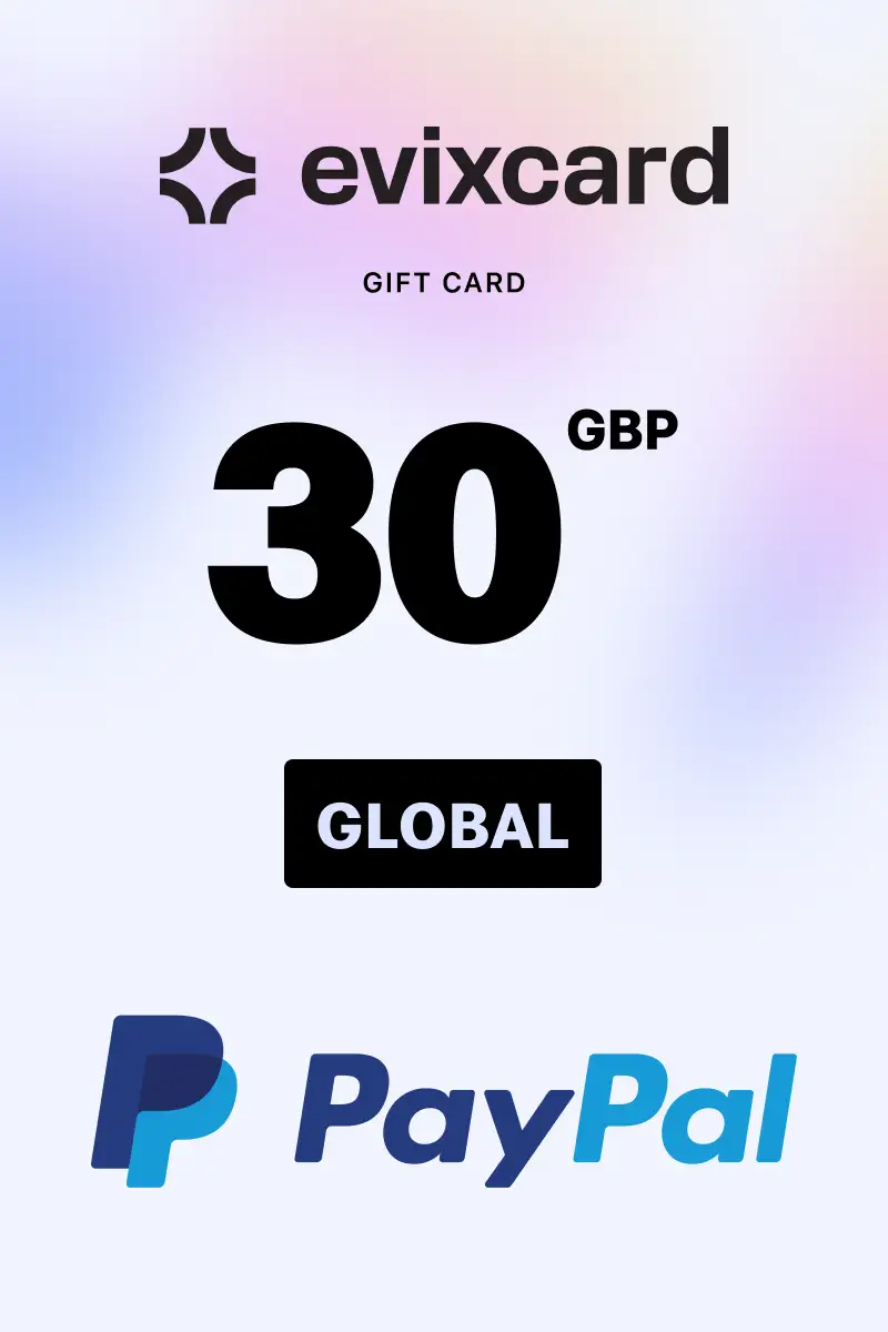 EvixCard PayPal 30 GBP Gift Card (Global) - Digital Key