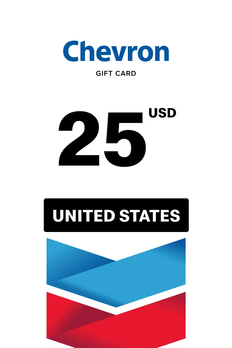 Chevron 25 USD Gift Card (United States) - Digital Key