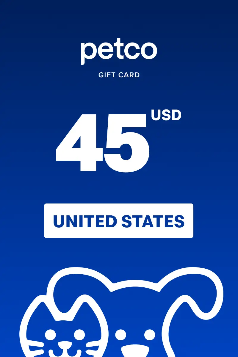 Petco 45 USD Gift Card (United States) - Digital Key