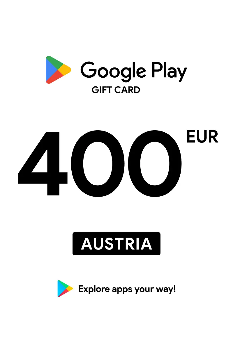 Google Play 400 EUR Gift Card (Austria) - Digital Key