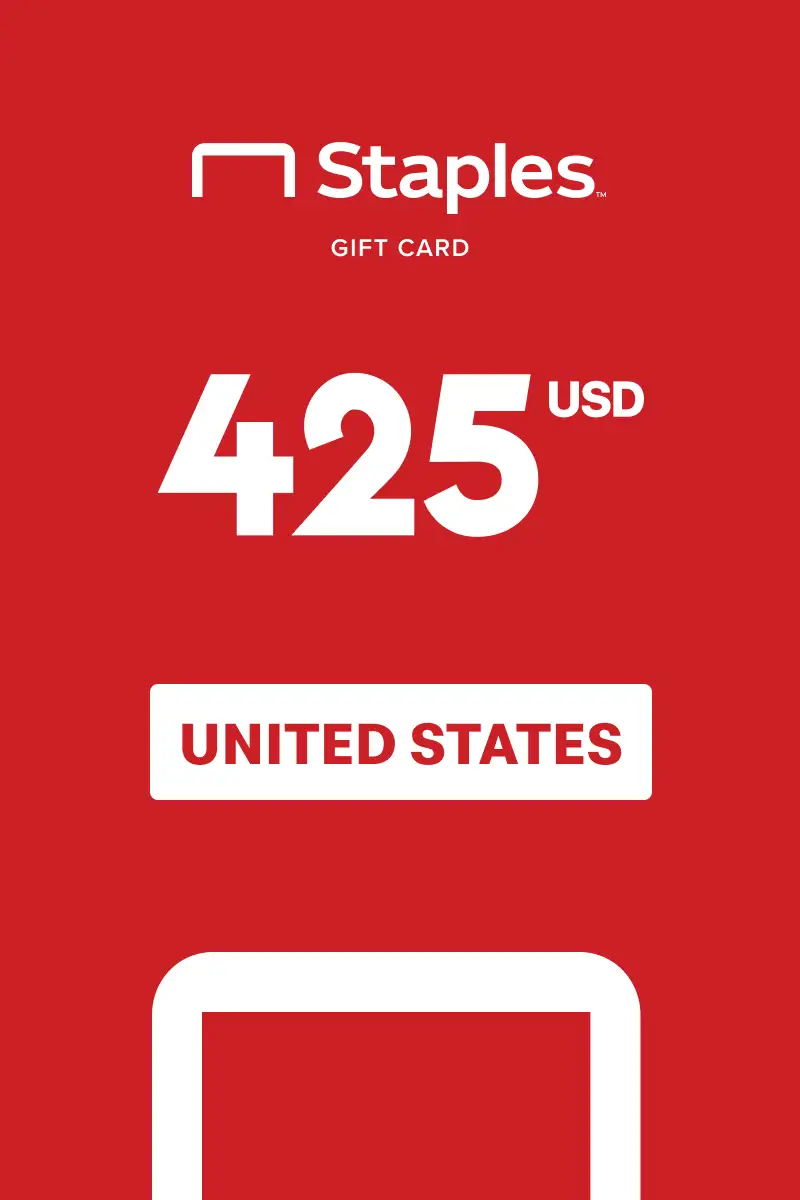 Staples 425 USD Gift Card (United States) - Digital Key