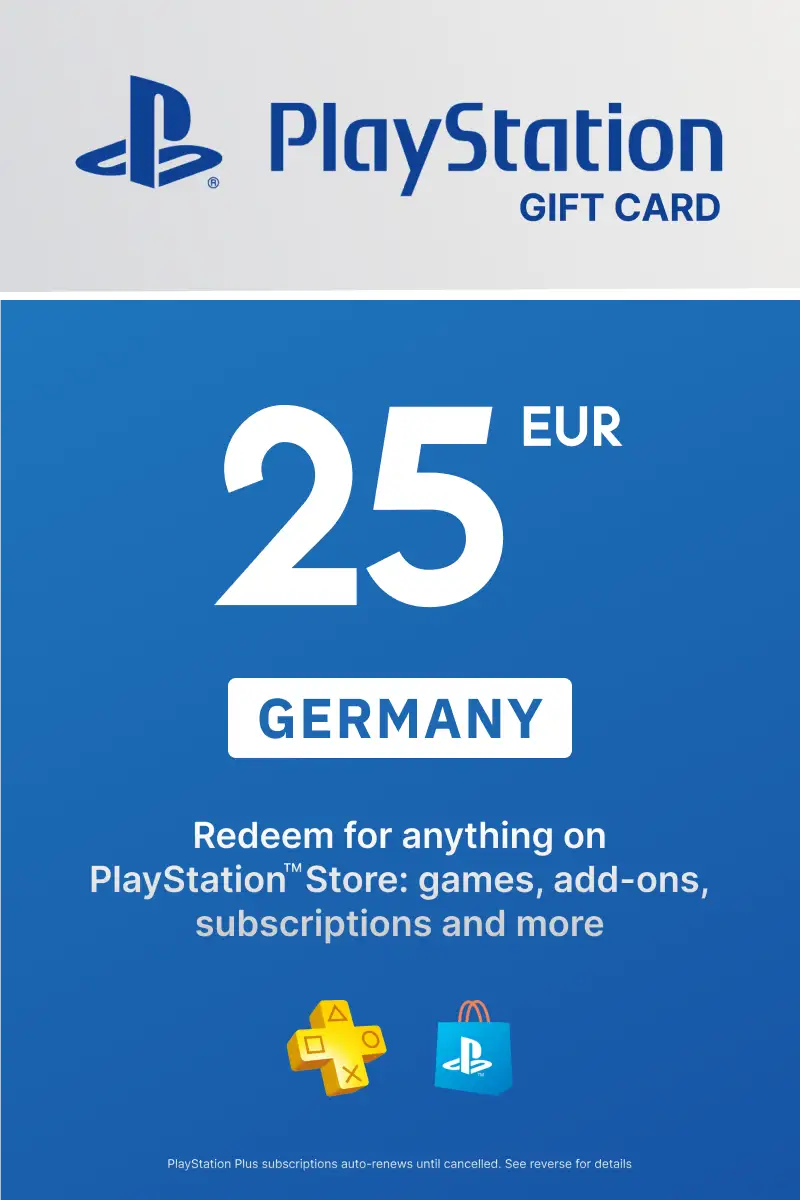 PlayStation Store 25 EUR Gift Card (Germany) - Digital Key