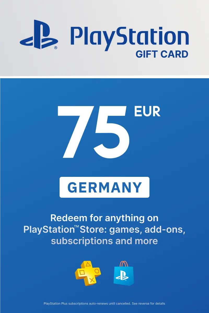PlayStation Store 75 EUR Gift Card (Germany) - Digital Key