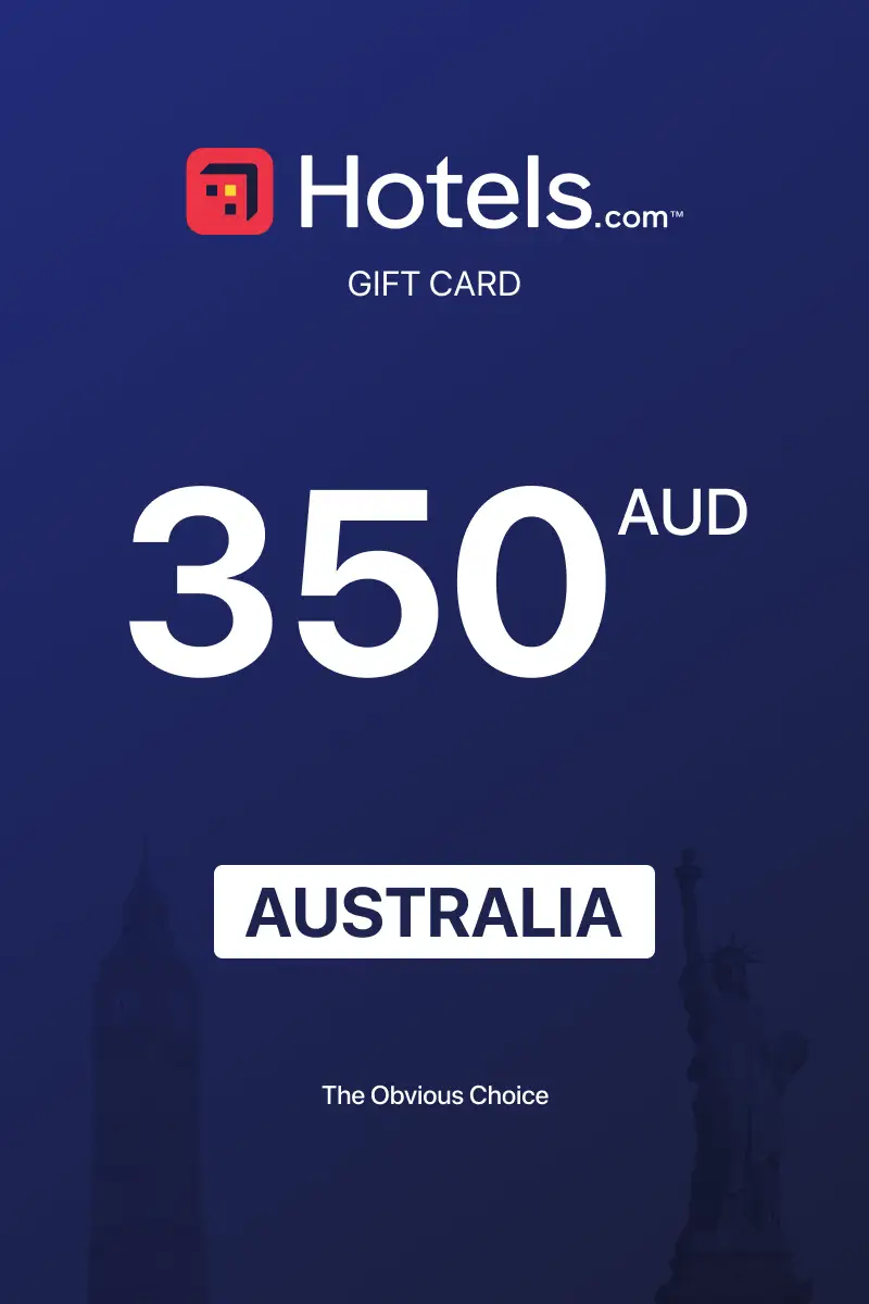 Hotels.com 350 AUD Gift Card (Australia) - Digital Key
