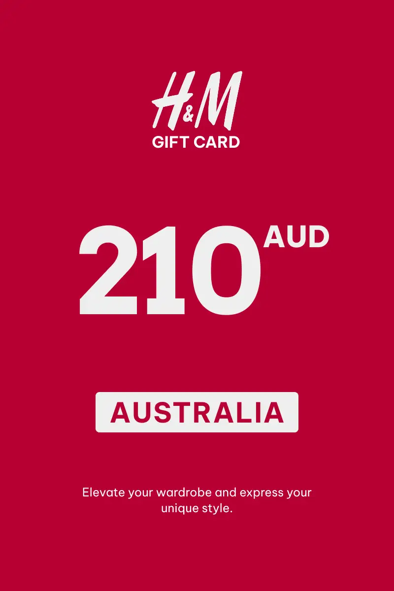 HandM 210 AUD Gift Card (Australia) - Digital Key