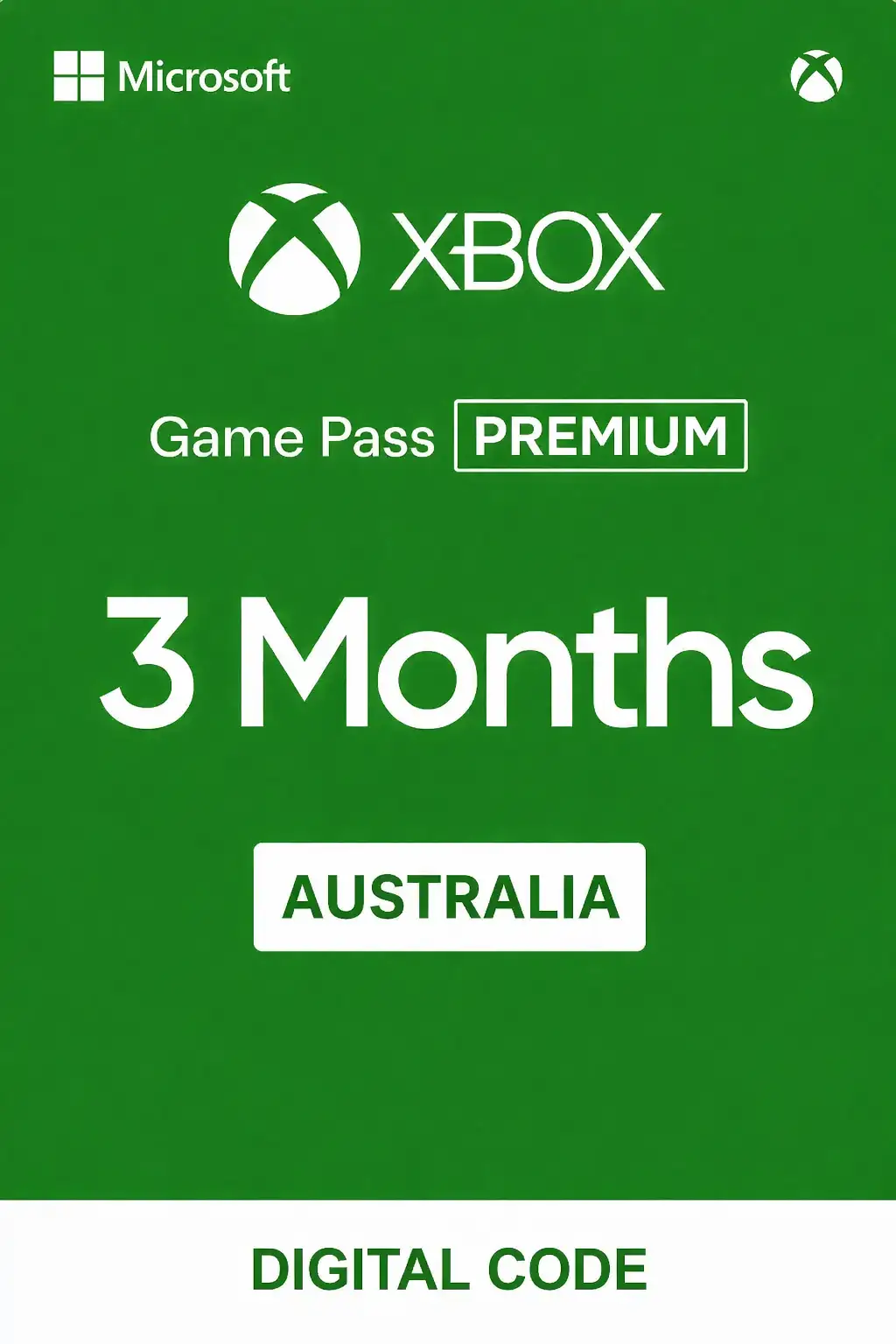 Xbox Game Pass (Premium) 3 Months (Australia) - Xbox Live - Digital Key