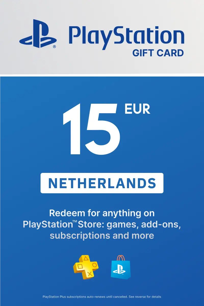 PlayStation Store 15 EUR Gift Card (Netherlands) - Digital Key