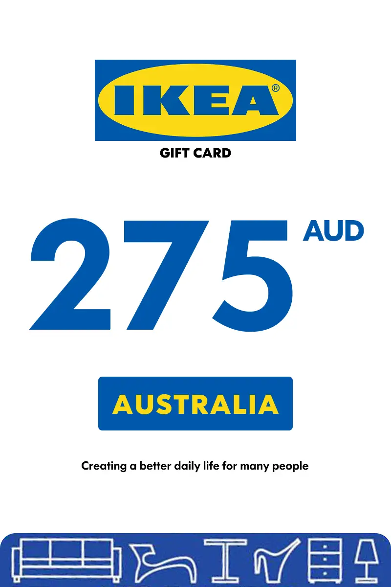 IKEA 275 AUD Gift Card (Australia) - Digital Key