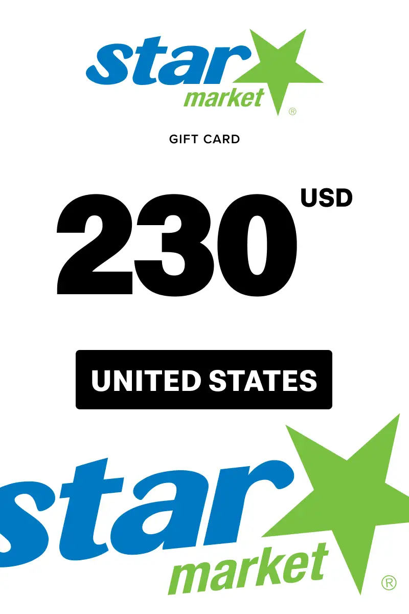 Star Market 230 USD Gift Card (United States) - Digital Key