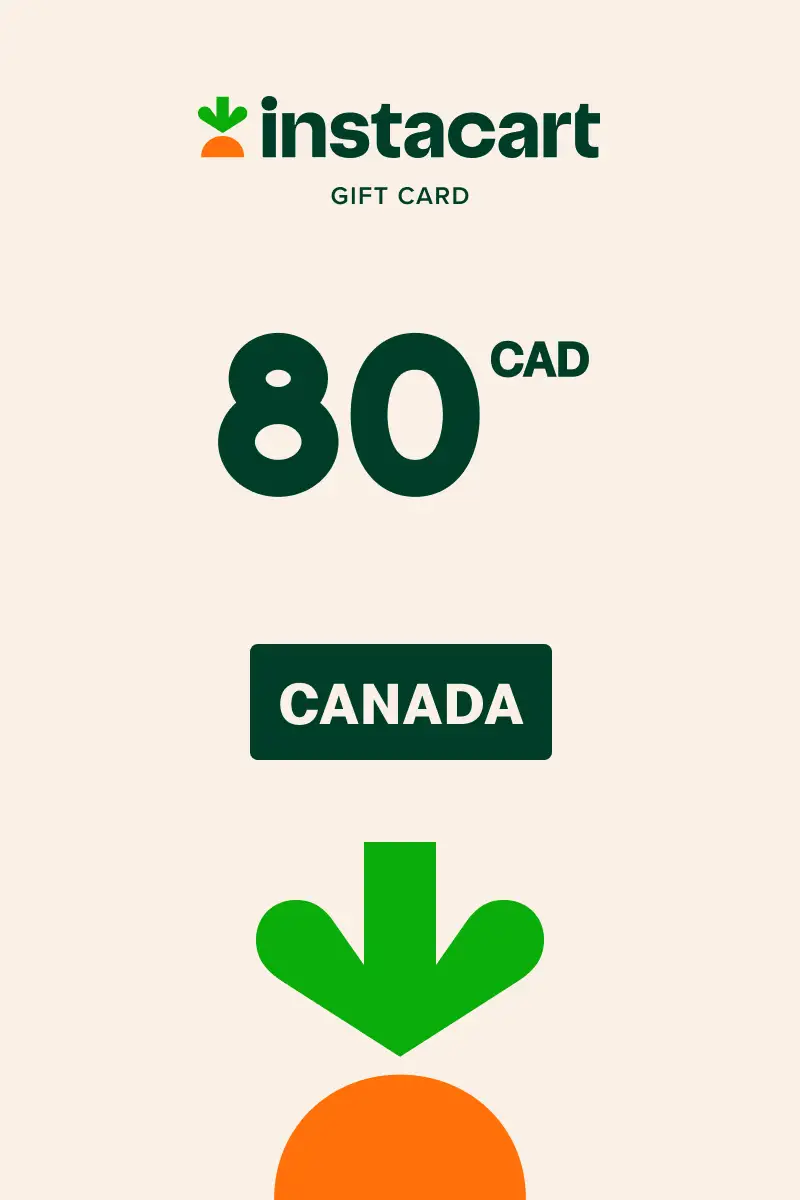 Instacart 80 CAD Gift Card (Canada) - Digital Key