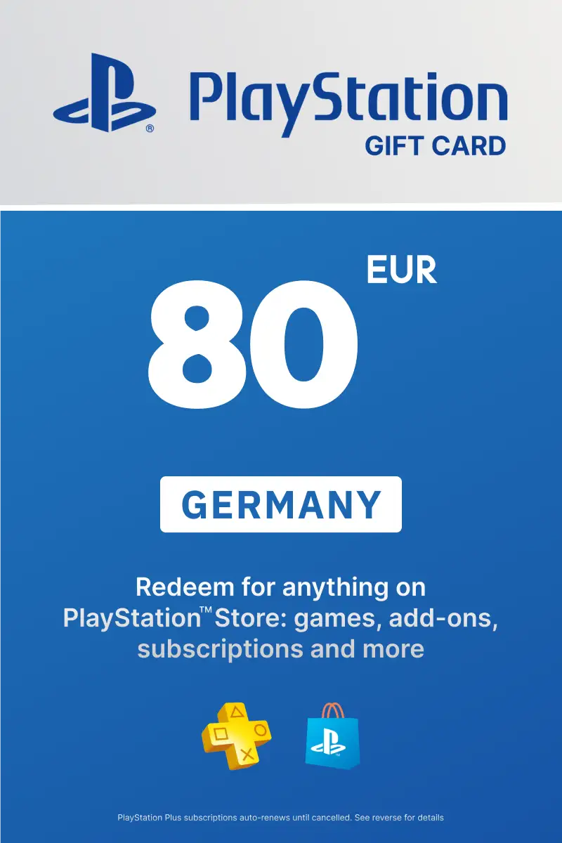 PlayStation Store 80 EUR Gift Card (Germany) - Digital Key