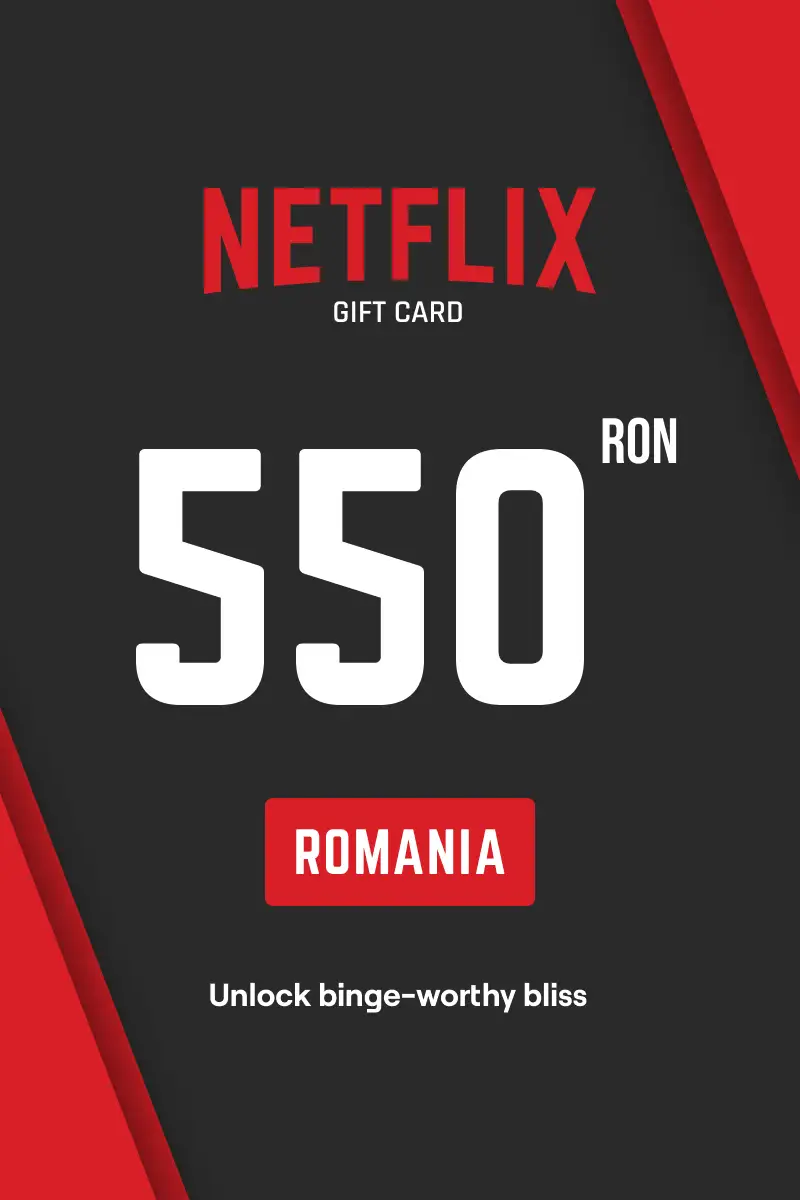 Netflix 550 RON Gift Card (Romania) - Digital Key