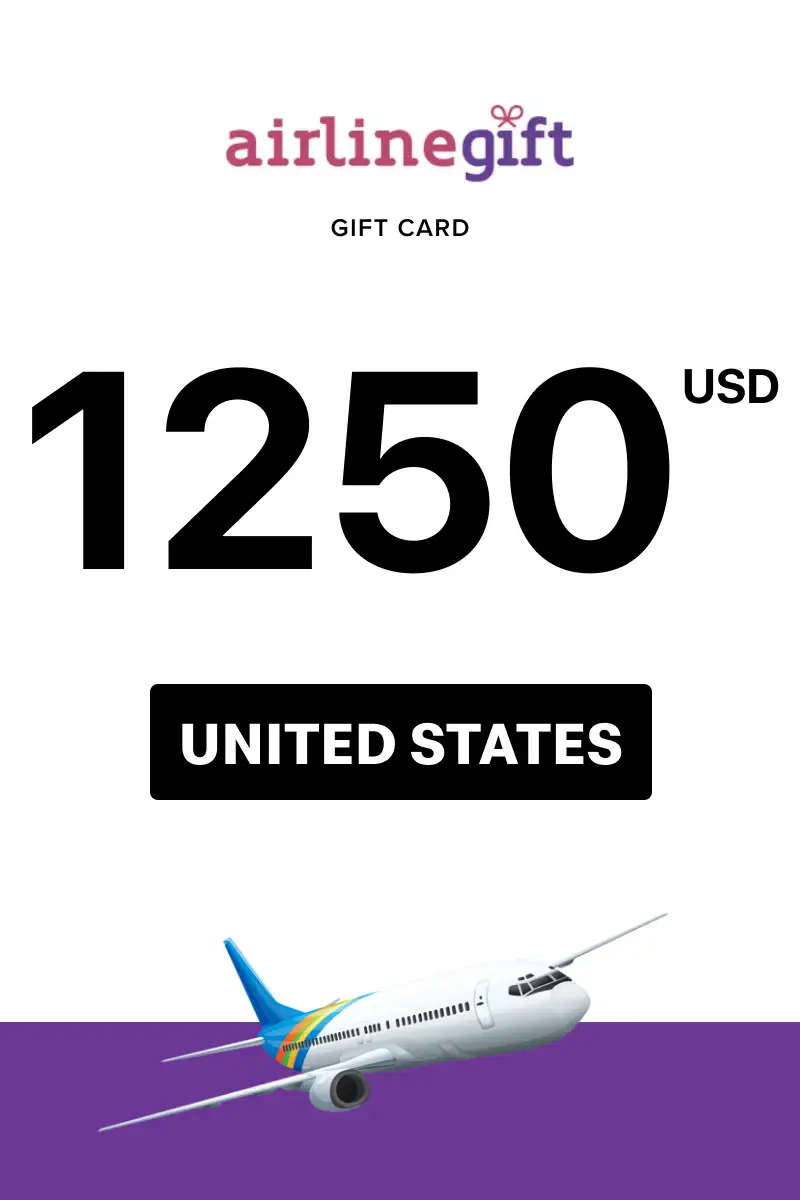 Airline Gift 1250 USD Gift Card (United States) - Digital Key