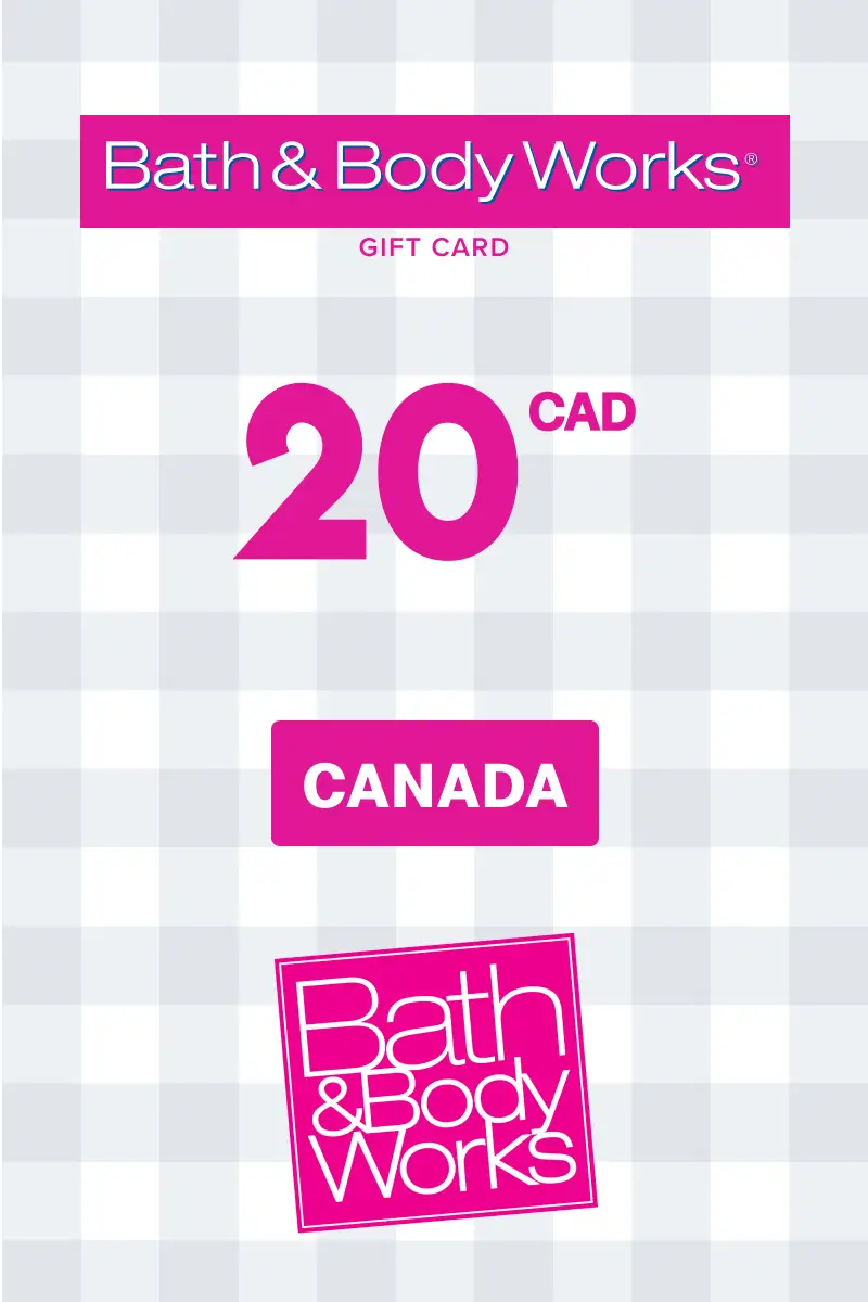 Bath and Body Works 20 CAD Gift Card (Canada) - Digital Key