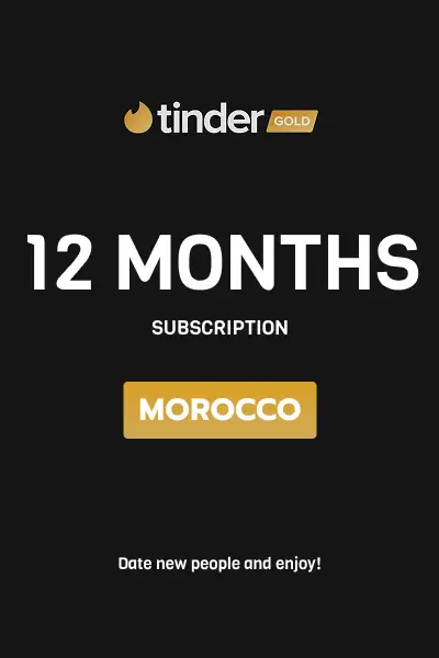 Tinder Gold 12 Months Subscription (Morocco) - Digital Key