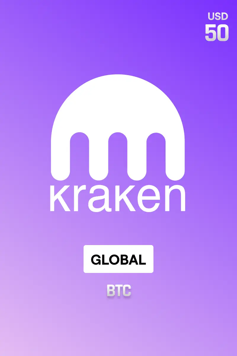Rewarble Kraken (BTC) 50 USD Gift Card (Global) - Rewarble - Digital Key