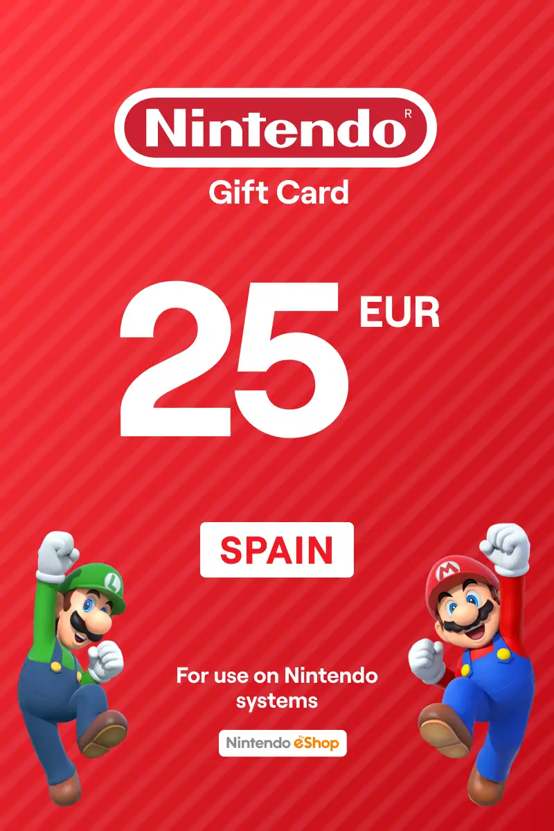 Nintendo eShop 25 EUR Gift Card (Spain) - Digital Key