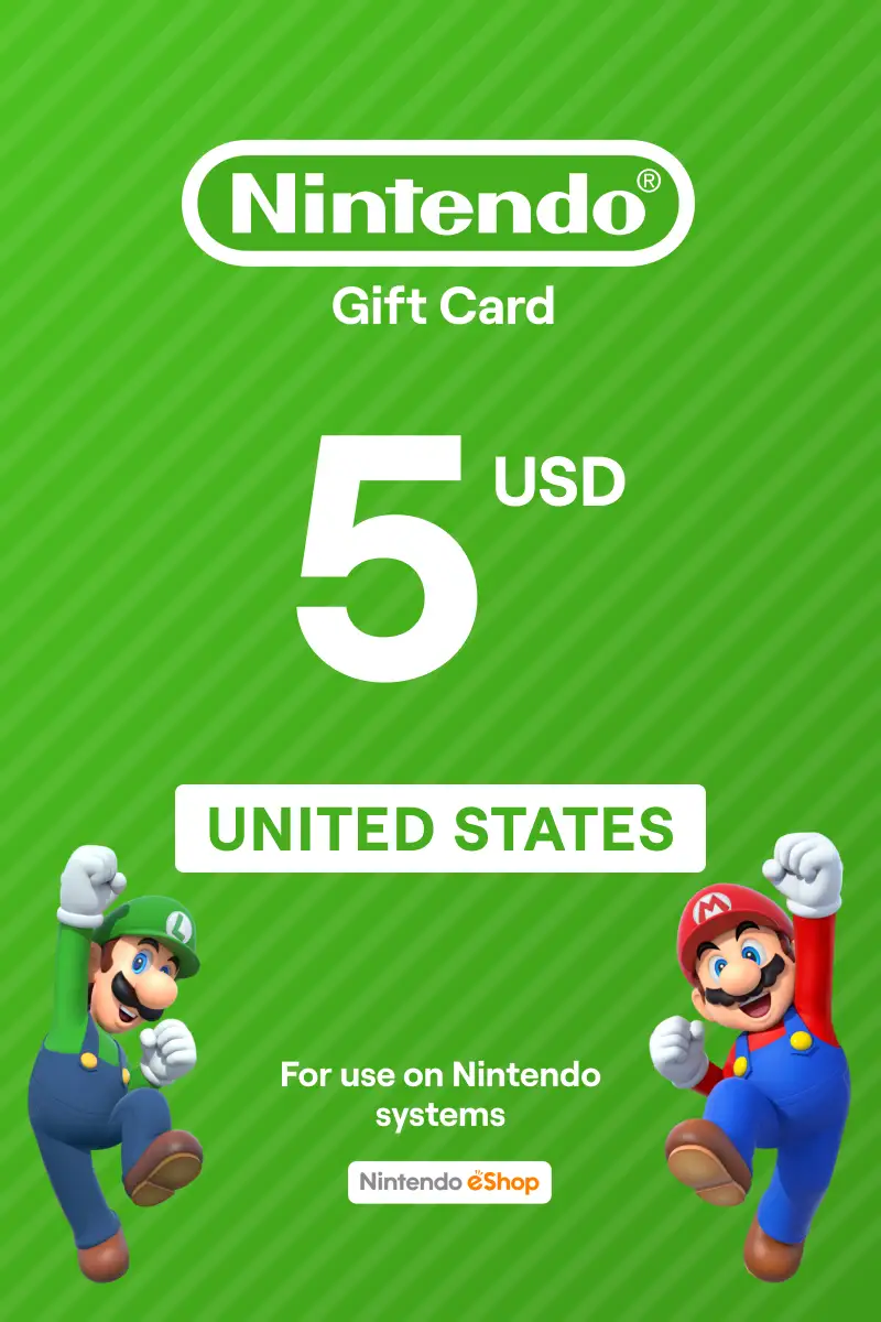 Nintendo eshop 5 dollar 2024 card