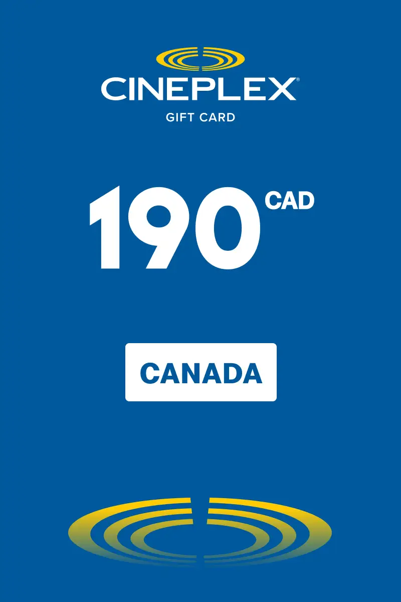 Buy Cineplex CA$190 Gift Card (Canada) Best Price | SmartCDKeys