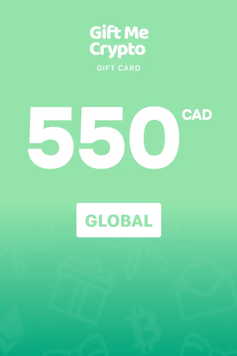 Gift Me Crypto 550 CAD Gift Card (Global) - Digital Key