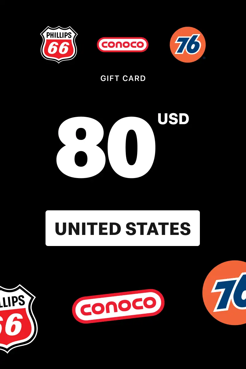 Phillips 66 - Conoco - 76 80 USD Gift Card (United States) - Digital Key
