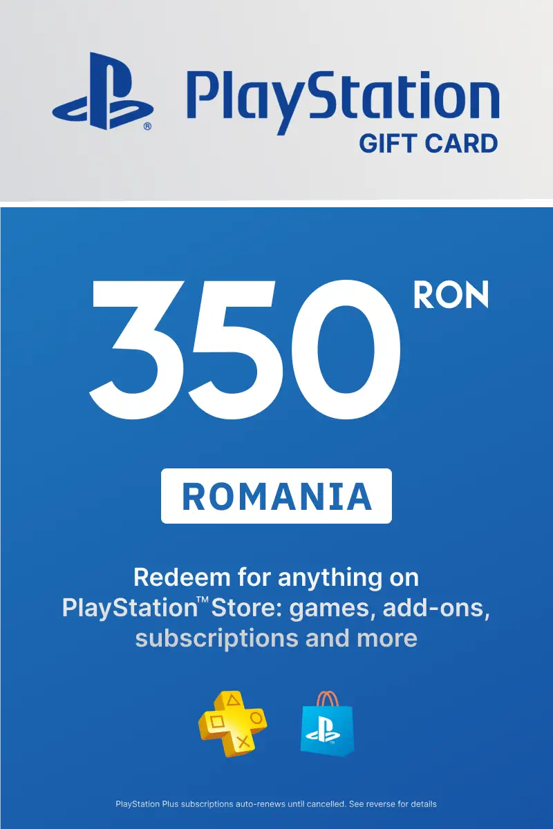 PlayStation Store 350 RON Gift Card (Romania) - Digital Key