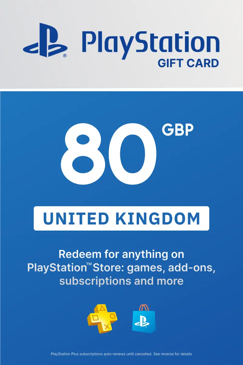 PlayStation Store 80 GBP Gift Card (United Kingdom) - Digital Key