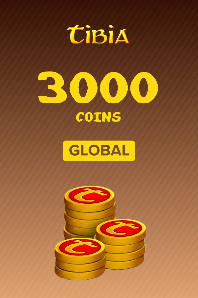 Tibia 3000 Coins (Global) - Digital Key