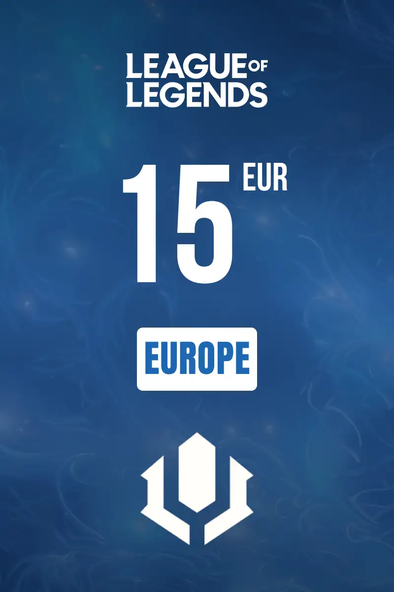 League of legends 15 EUR Gift Card (Europe) - Digital Key
