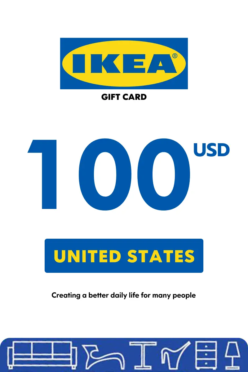 IKEA 100 USD Gift Card (United States) - Digital Key