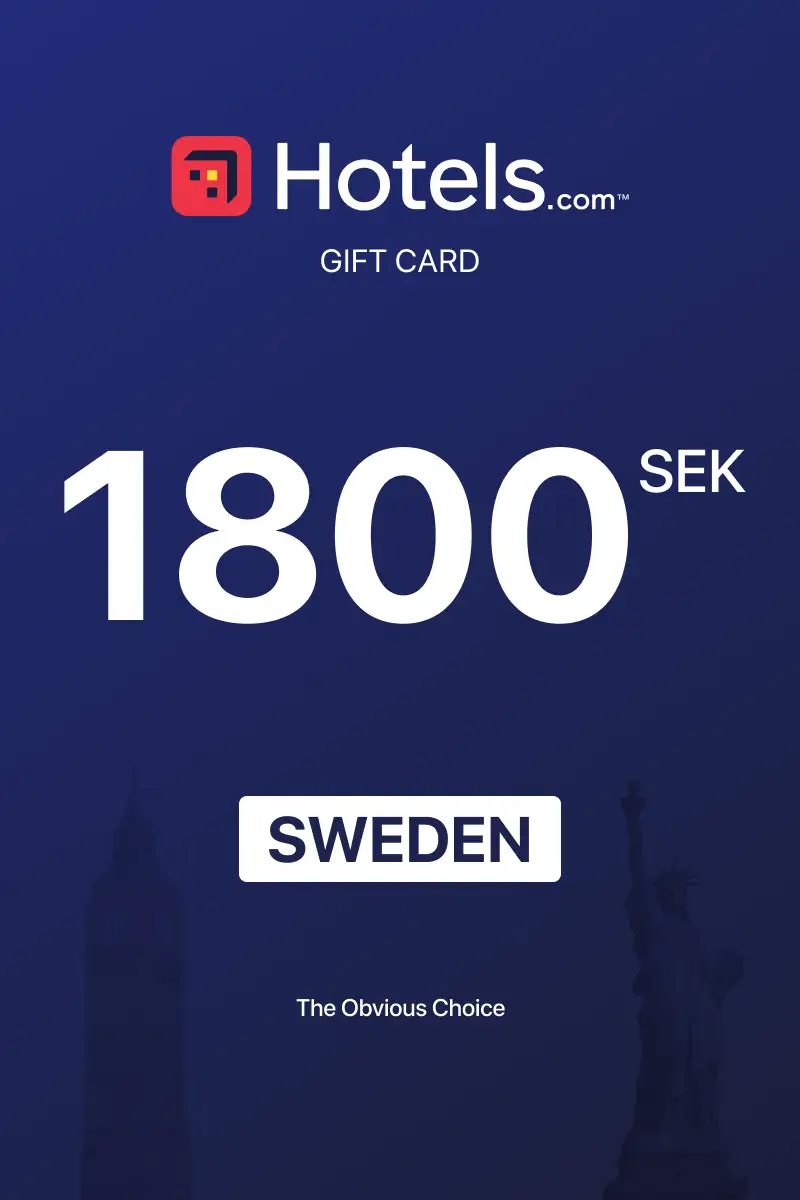 Hotels.com 1800 SEK Gift Card (Sweden) - Digital Key