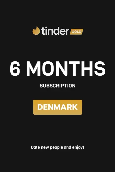 Tinder Gold 6 Months Subscription (Denmark) - Digital Key