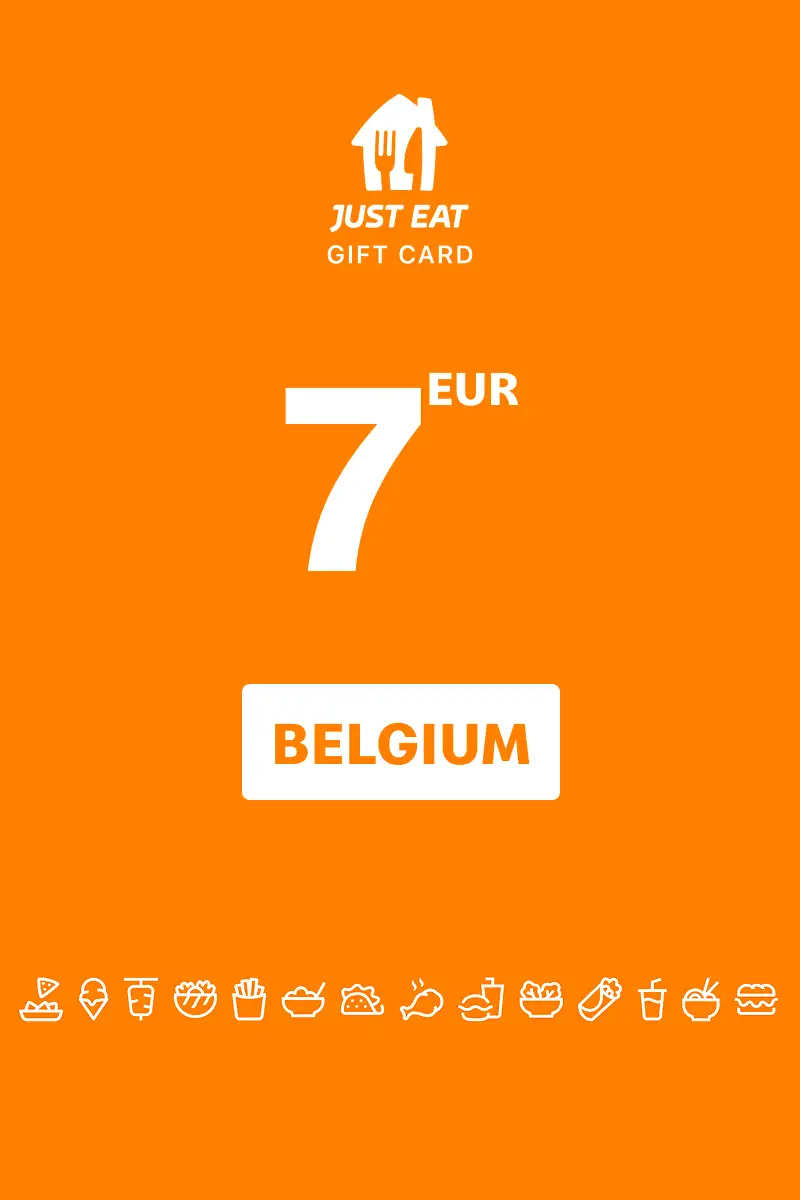 Just Eat 7 EUR Gift Card (Belgium) - Digital Key
