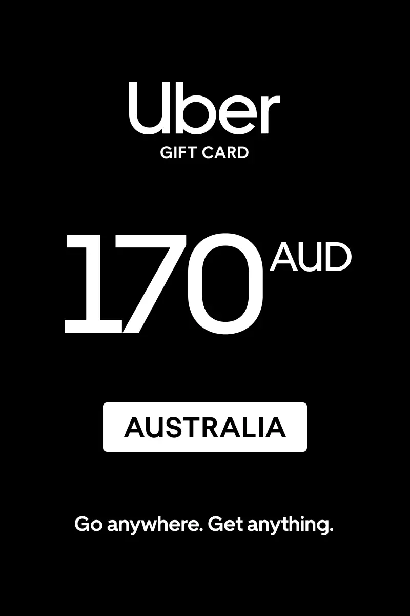 Uber 170 AUD Gift Card (Australia) - Digital Key