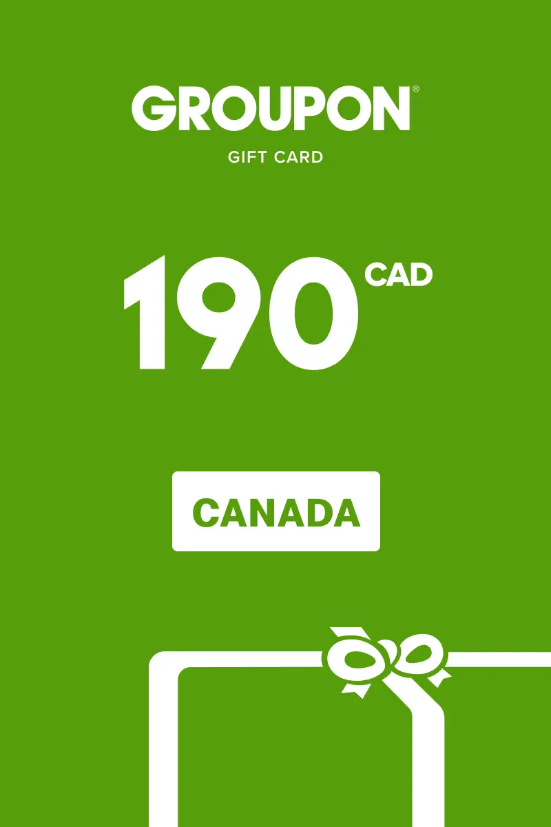 Groupon 190 CAD Gift Card (Canada) - Digital Key