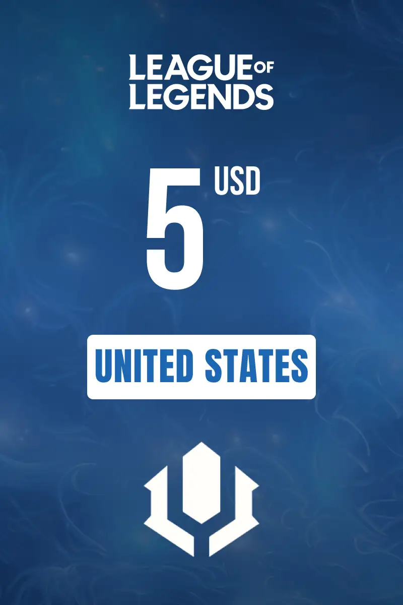 League of Legends 5 USD Gift Card (United States) - Digital Key