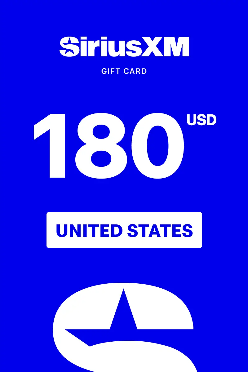 SiriusXM 180 USD Gift Card (United States) - Digital Key