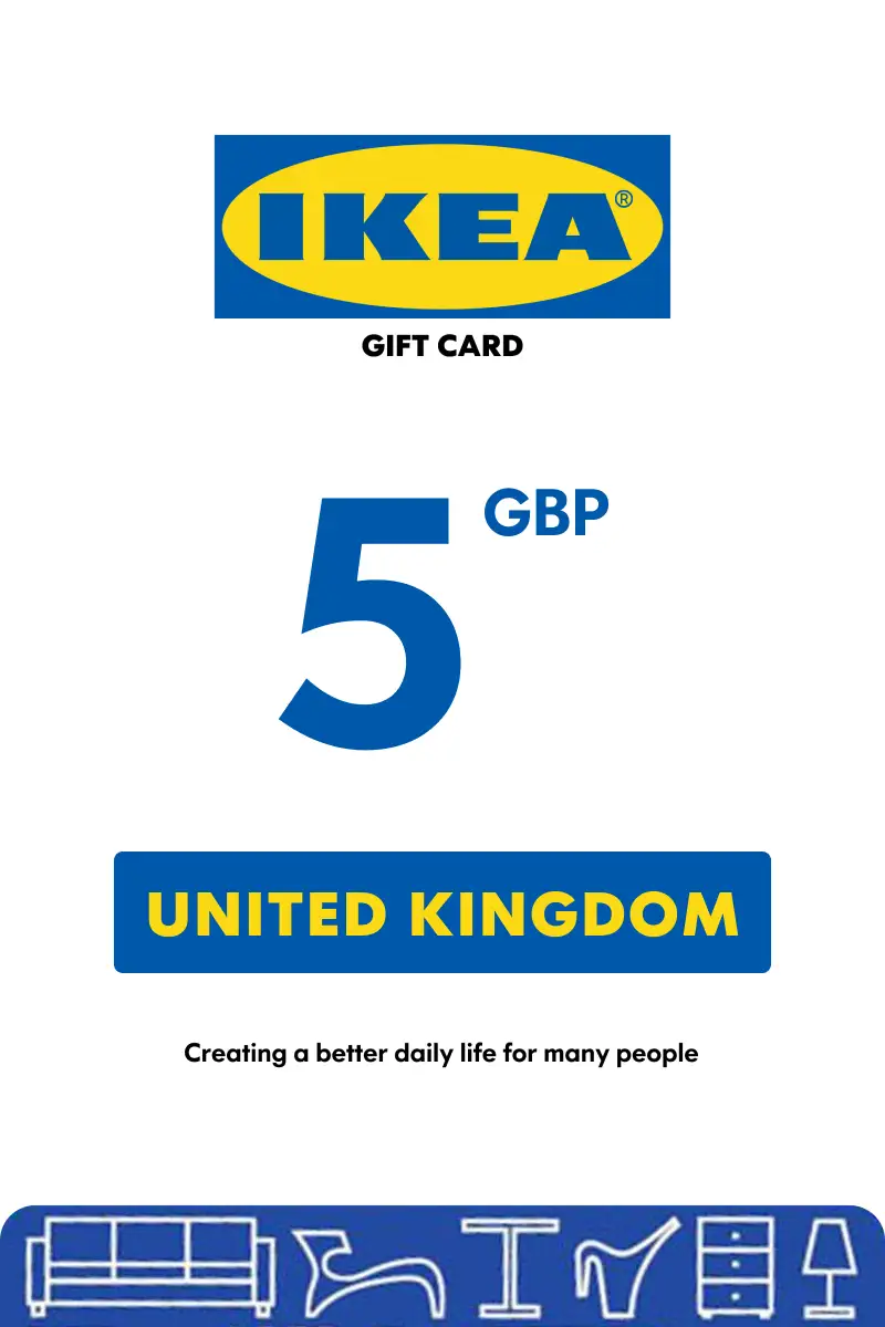 IKEA 5 GBP Gift Card (United Kingdom) - Digital Key